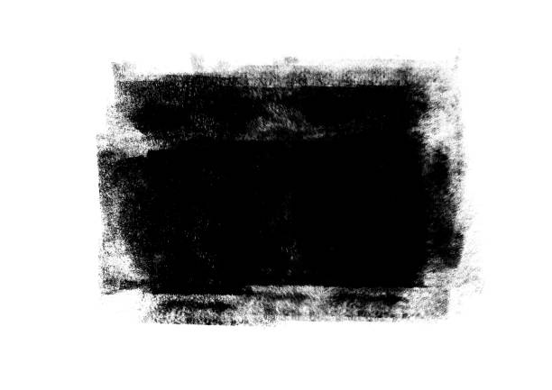 istock Black color graphic patches graphic brush strokes design effect element for background 1094047892