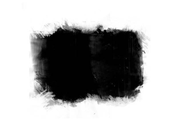 istock Black color graphic patches graphic brush strokes design effect element for background 1094050256