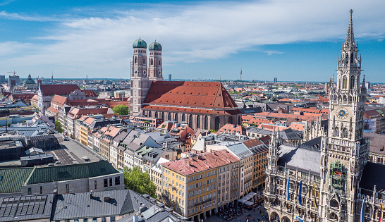 City panorama of Munich