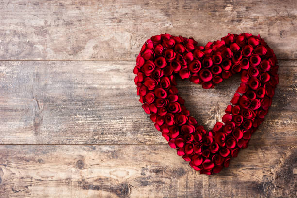 istock Heart made of red roses 1094065242