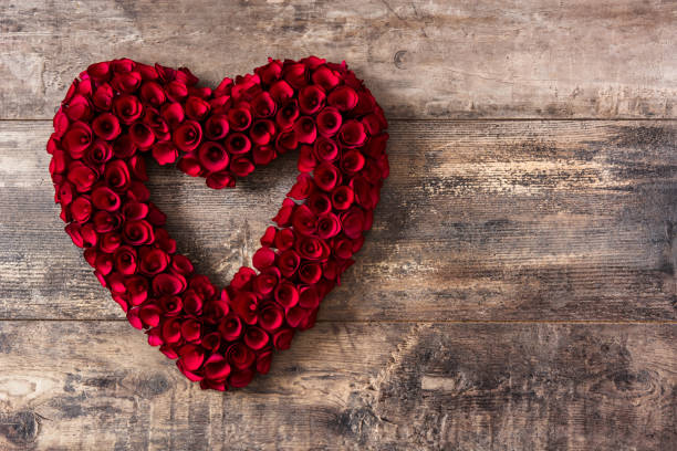 istock Heart made of red roses 1094066000