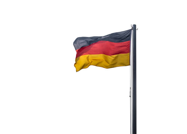istock Flag of Germany on white background, isolated 1094067120
