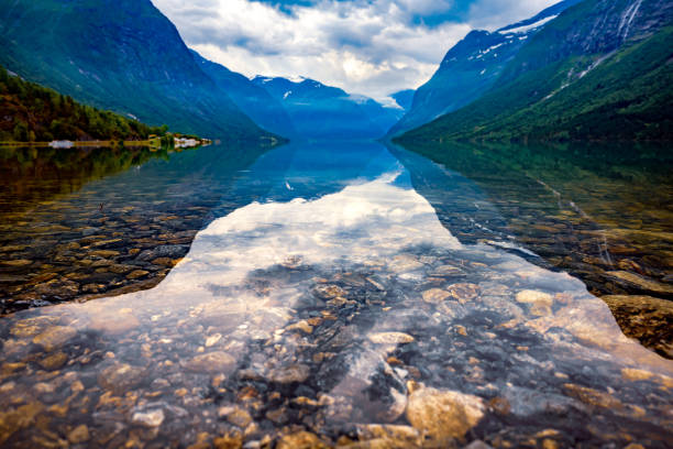 istock lovatnet lake Beautiful Nature Norway. 1094069958