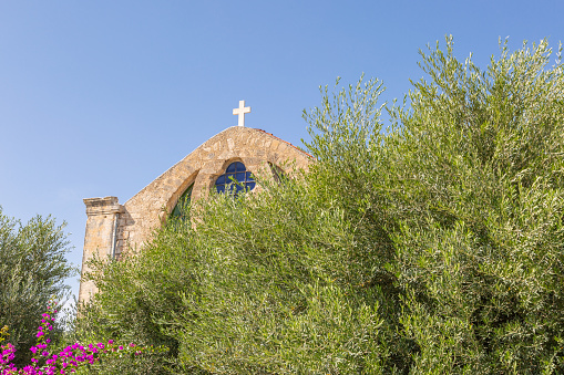 Outside view of Panagia Chalevi Monastery, Rethymnon