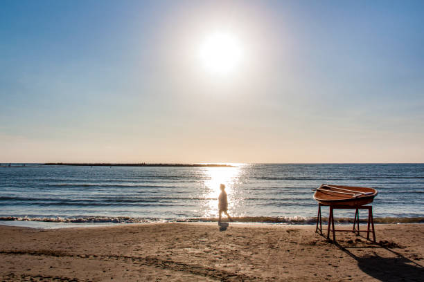 istock evening beach at sunset in a contoured light 1094075024