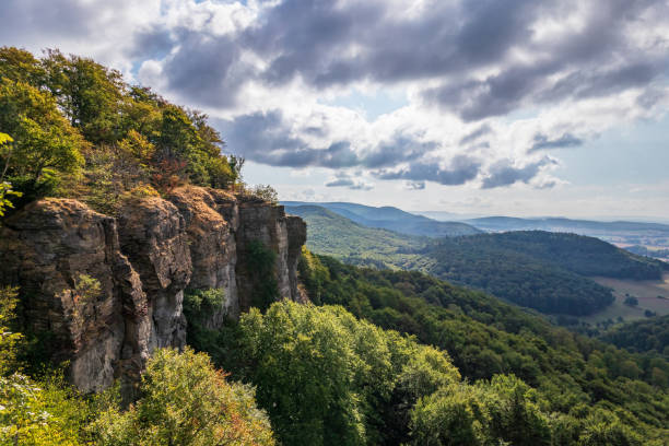 istock Sandstone rock formation Hohenstein in Germany 1094075182