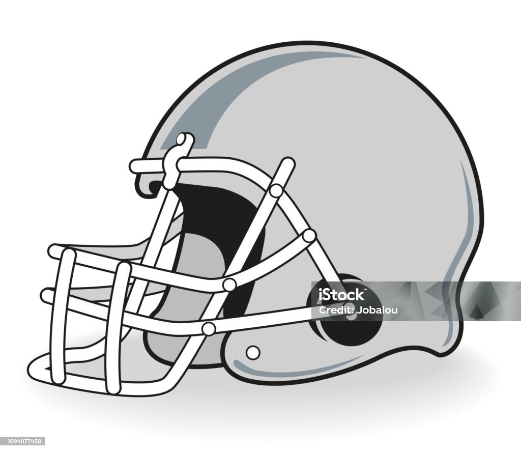 American Football Helmet Vector Illustration of an American Football Helmet Clip Art stock vector