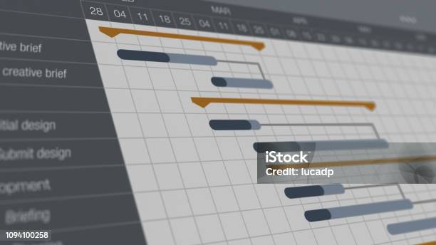 Project Management Concept Stock Photo - Download Image Now - Project Management, Planning, Timeline - Visual Aid