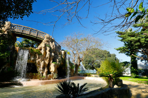 istock Waterfall in the Park Genoves, Cadiz, Spain 1094103508