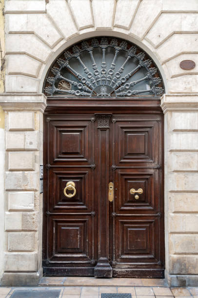 istock ornate wrought iron above door 1094103620