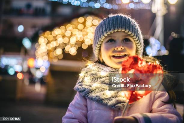 I Love Candy Stock Photo - Download Image Now - Christmas, Child, Winter