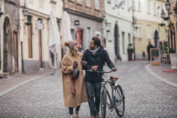 istock cute interracial couple on a walk around the city 1094112116