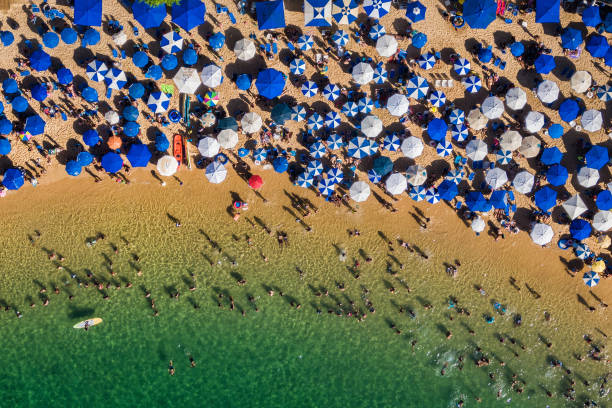 de salvador bahia, brasil, aérea top view de porto praia da barra - bahia - fotografias e filmes do acervo