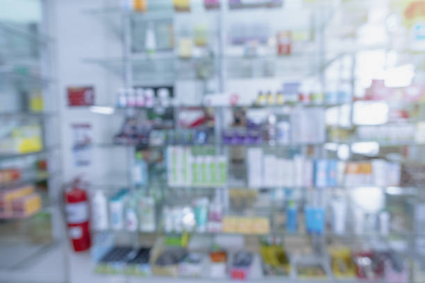 istock Pharmacy drugstore retail Interior blur background 1094121542