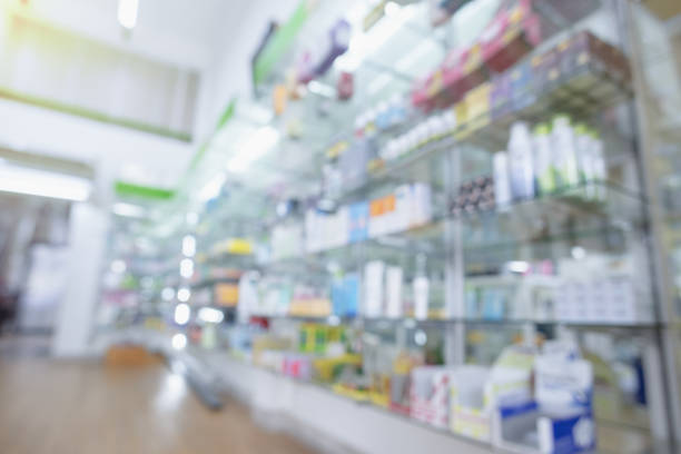 istock Pharmacy drugstore retail Interior blur background 1094121570
