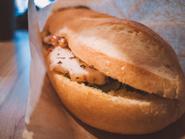 istock Sandwich with chicken and lettuce 1094123252