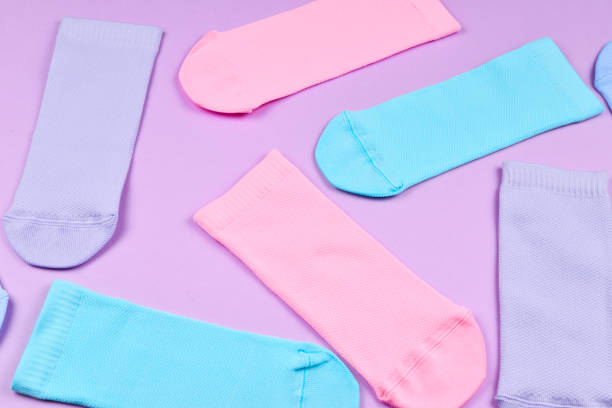 istock Colorful collection of cotton socks. 1094125842
