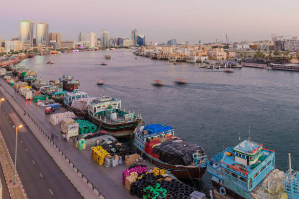 Dubai Creek and its architectural skyline