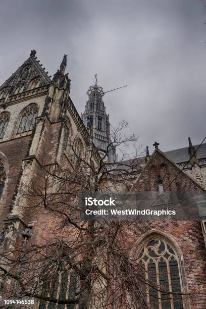 Saint Bavos Cathedral Stock Photo - Download Image Now - Netherlands, Saint Bavo's Cathedral, Architecture