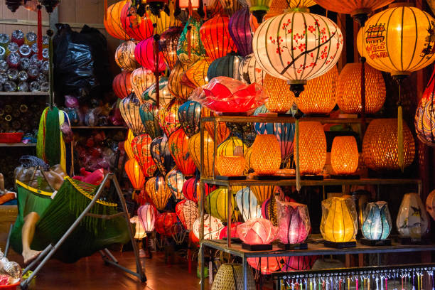 istock Hoi An lanterns evening view, Vietnam 1094148464