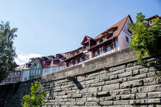 House on old town wall at the Bodensee