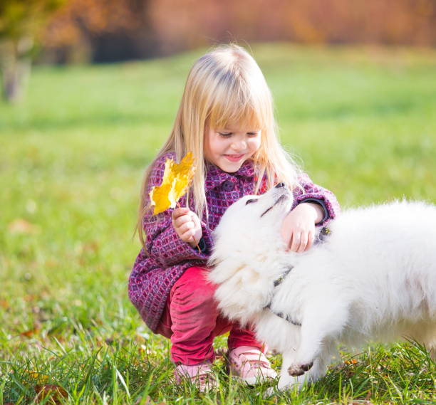 istock Girl, dog, garden, fun 1094162330