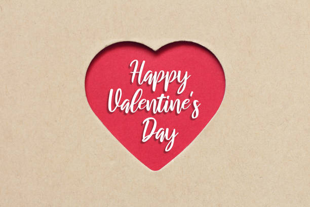 istock Happy Valentine’s Day card. Red paper heart 1094162332