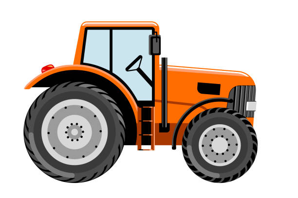 illustrations, cliparts, dessins animés et icônes de illustration de vecteur pour le véhicule tracteur - heavy plant