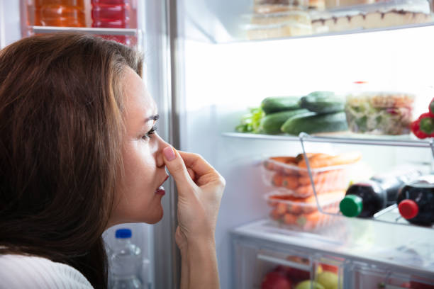 istock Woman Recognizing Bad Smell From The Refrigerator 1094167144
