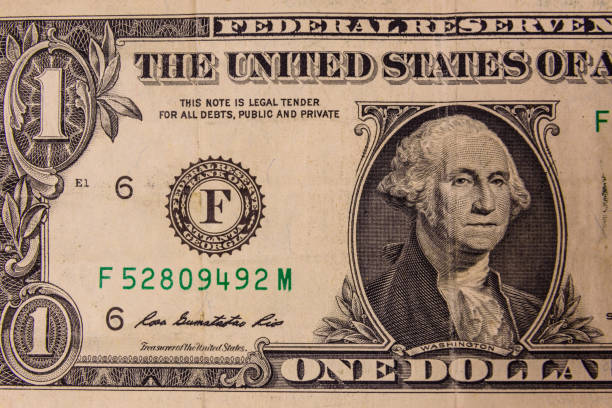 istock Closeup of the american one dollar banknote 1094183152