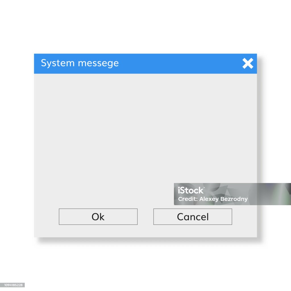 System Message Computer Templates System Message Window Stock Illustration - Download Image Now - Advice ...