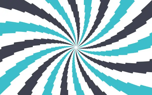 Vector illustration of Spiral Lightning Abstract Background