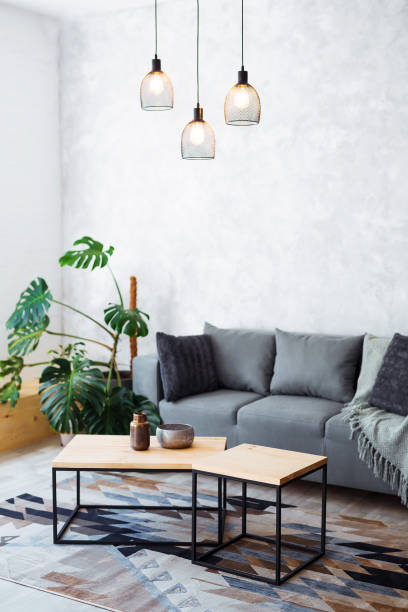 istock Interior of modern living room with comfortable sofa 1094190088