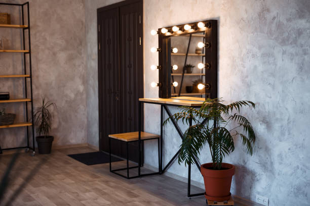 istock Interior of modern makeup room. Loft dressing room. 1094190192