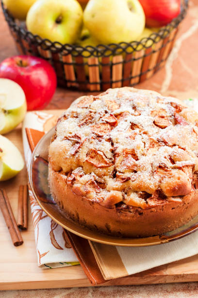 istock Homemade apple pie with cinnamon on the plate 1094197970