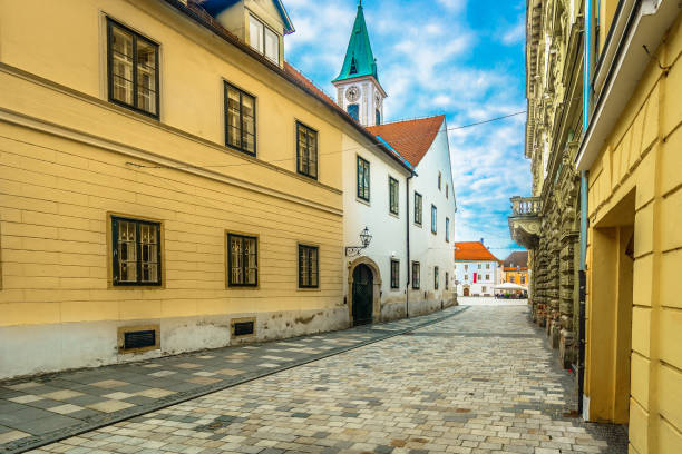 istock Varazdin city center scenery. 1094210782
