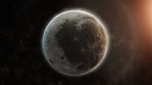 istock Full Moon, Supermoon in Space 3D Illustration 1094211454