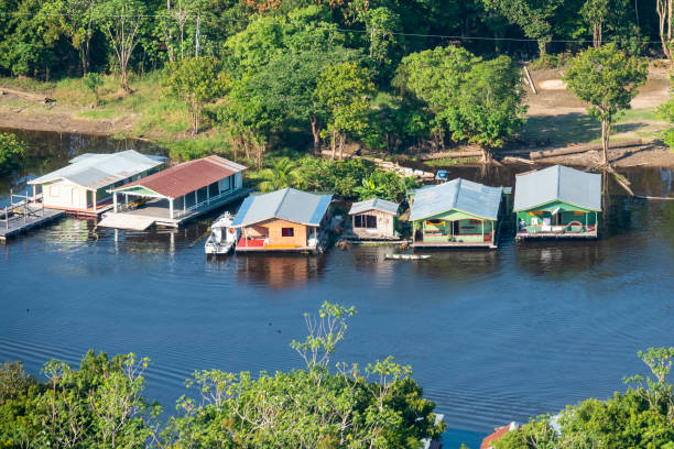 istock Floating houses in the Amazon 1094216120