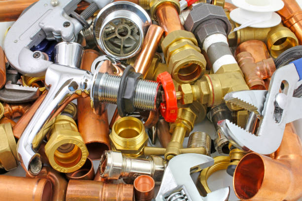 istock Plumber's pipes and fittings 1094221394