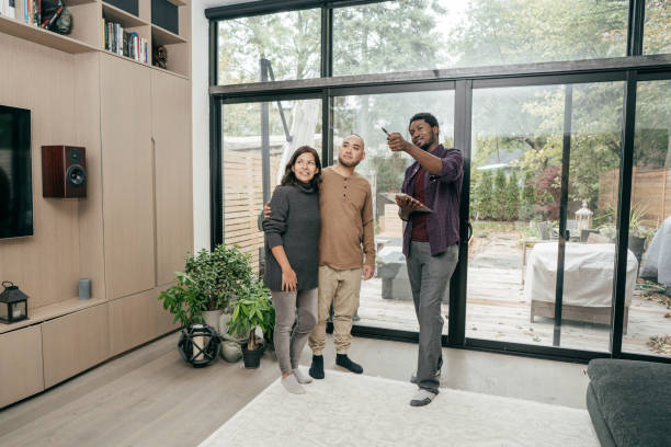 istock Multiracial family getting home consultation 1094223140