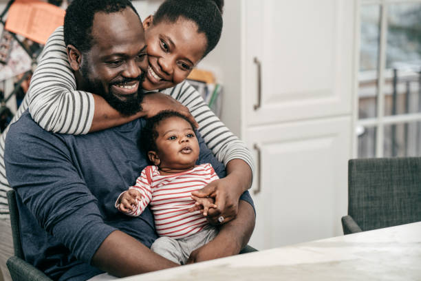 istock Millennial parents and  newborn baby 1094223200