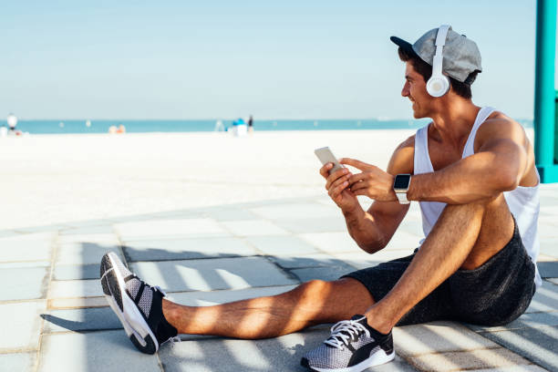 istock Ocean views on his early morning jog 1094235528