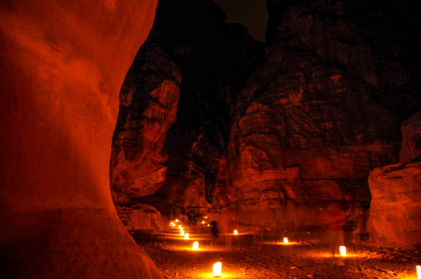 istock The Petra Treasury at Night 1094238134