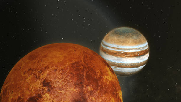 istock Venus and Jupiter Planet Conjunction 1094239392
