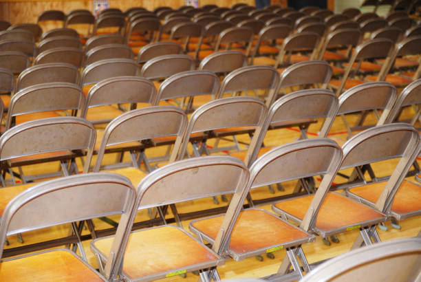 istock Empty chair row in a meeting room 1094241394