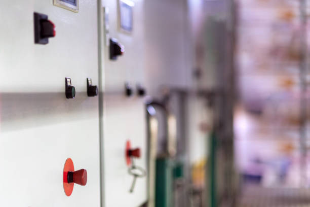 istock Electrical cabinet equipment in food packaging industry 1094248116