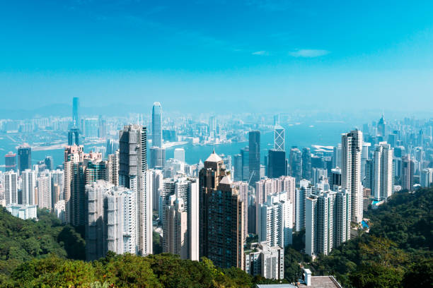 istock Hong Kong skyline on Victoria Peak during mid day sun 1094261490
