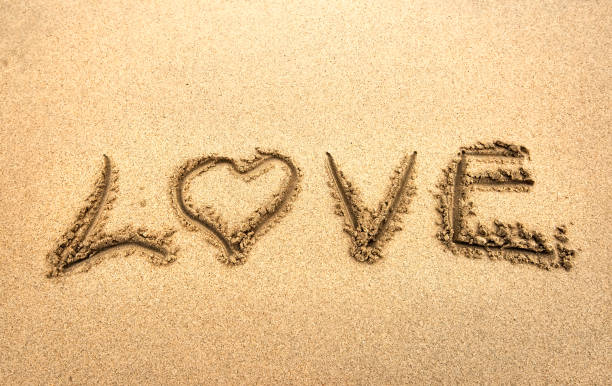 istock Love in sand on a beautiful beach 1094268768