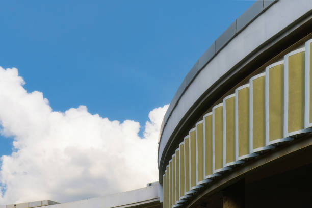 istock Shape of building, sky and cloud 1094273996