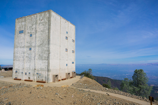 The Radar tower left standing on top of Mount Umunhum, Sierra Azul OSP, Santa Clara county, California